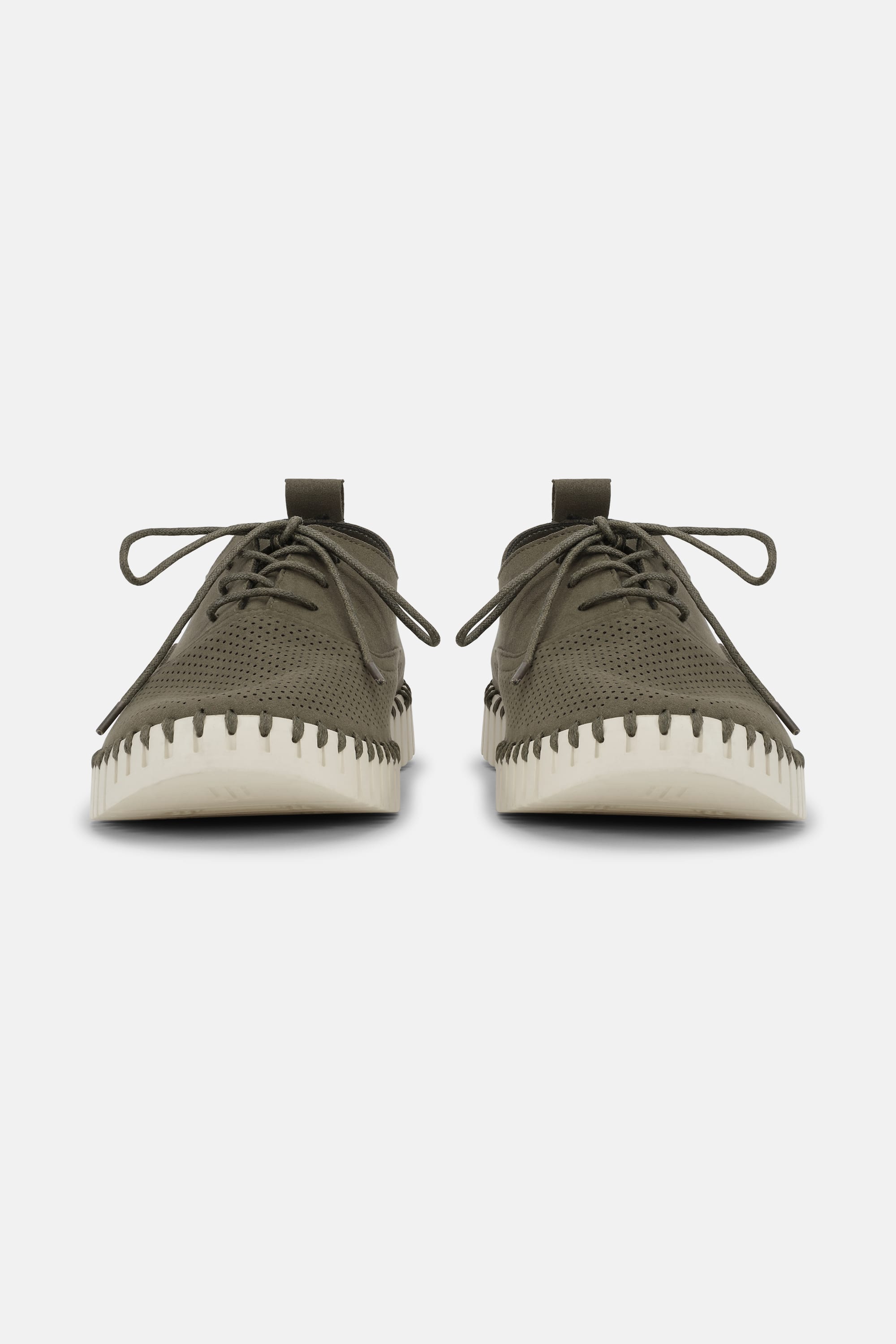 Herrskor Med Snörning - Deep Olive Pearled Ivory